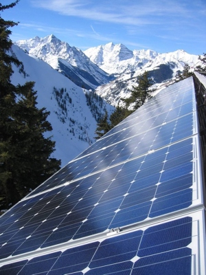 131108 Solar Panel on Aspen Highlands