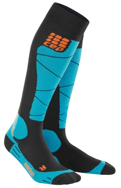 140903 ski merino socks black azur pair