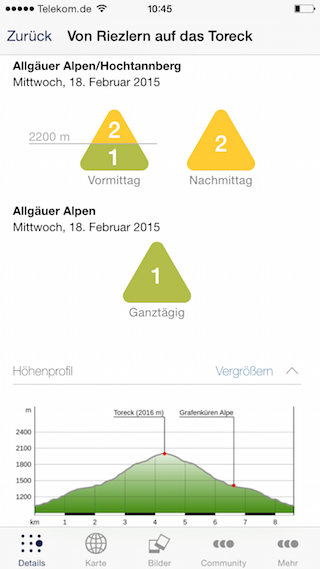18022015 Lawinenwarnstufe