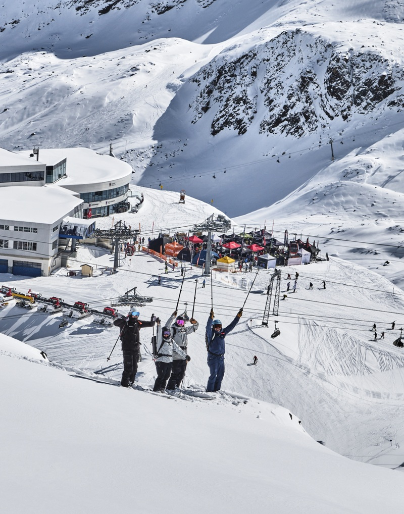 Finale des FreerideTestivals am Stubaier Gletscher