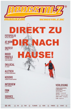 Die Bergstolz Dezember Ausgabe kostenlos zu Dir nach Hause!