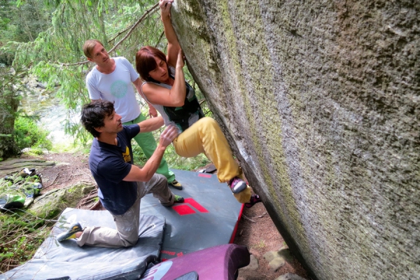 Bouldern mit Gerhard H&ouml;rhager