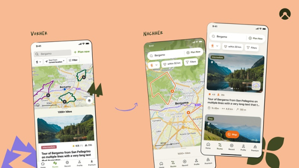 Komoot stellt neues Design vor