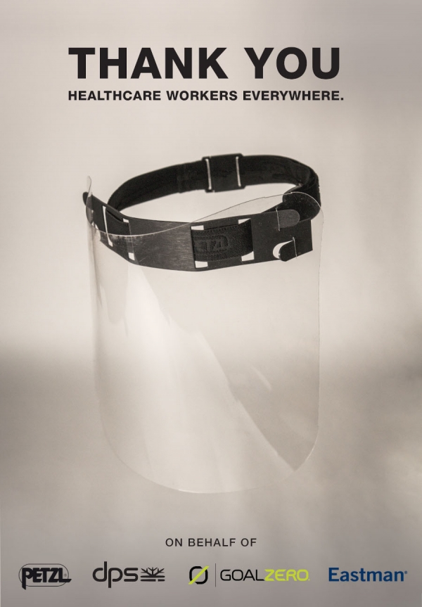 DPS, Petzl, Goal Zero und Eastman produzieren Schutzmasken