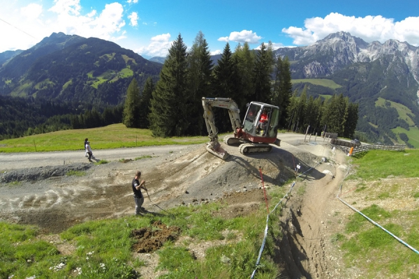 Shaping im Bikepark Leogang