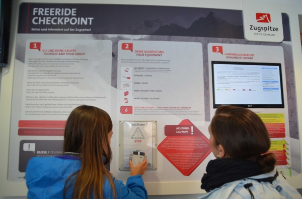 Zugspitze: Pr&auml;ventive Sensibilisierung zum Thema Freeriden