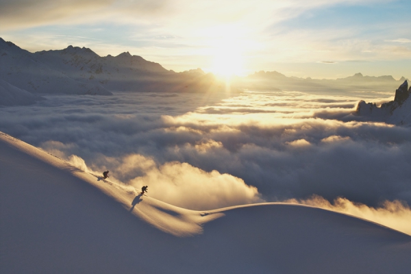 Freeriden in Lech Zuers