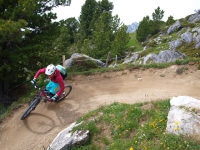 Girls surfing trails camp