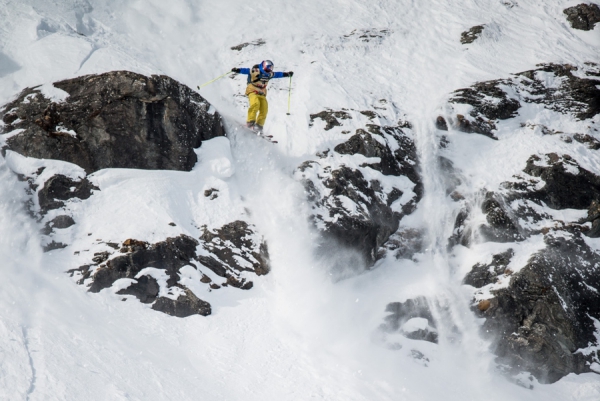 Nadine Wallner beim Xtreme Verbier 2014