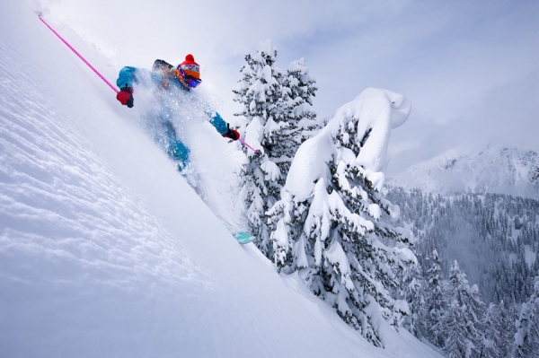 Dem Spa&szlig; am Skifahren gewidmet