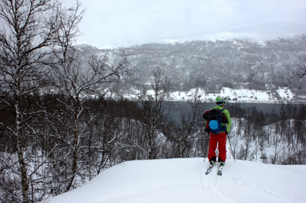 Bastian oberhalb des Troms&oslash; Mini Zoo 