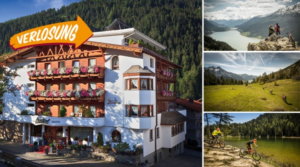 Bikeurlaub vom Feinsten im Alpen-Comfort-Hotel Central in Nauders am Reschenpass 3 &Uuml;bernachtungen f&uuml;r 2 Personen