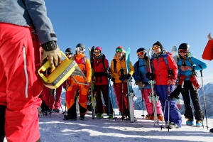 Unterwegs beim Safe On Snow auf der Zugspitze