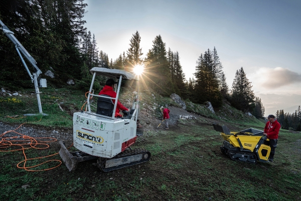 Neuer Nagens Trail! Der erste vollelektrisch gebaute Trail der Welt in Flims Laax Falera!