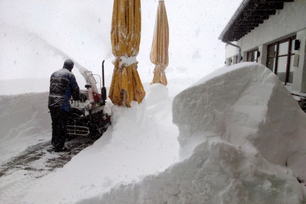 Neuschnee auf der Seegrube bei Innsbruck
