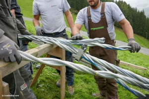 Seilzug und Seilspleiß des neuen 12er Kogel sind abgeschlossen
