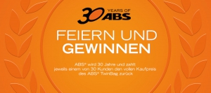 30 Jahre ABS: Feiern und gewinnen